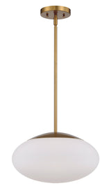 Craftmade 56894-SB-WG satin brass pendant