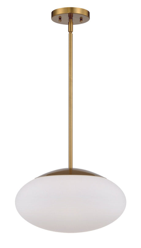 Craftmade 56894-SB-WG satin brass pendant