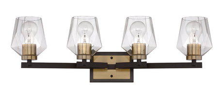 Craftmade 56904-FBSB flat black / satin brass vanity