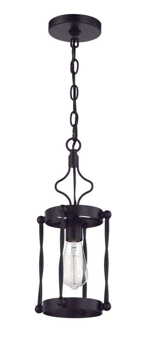 Craftmade 57091-FB Jolenne 1 Light Mini Pendant Flat Black