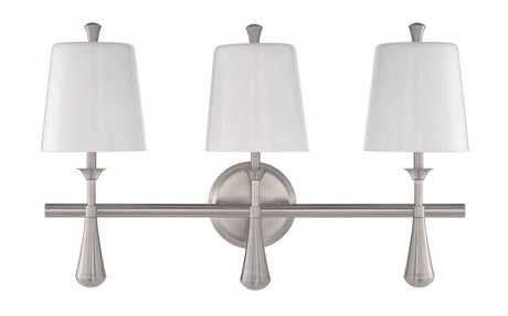 Craftmade 57403-BNK Palmer 3 Light Vanity in Brushed Polished Nickel