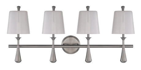 Craftmade 57404-BNK Palmer 4 Light Vanity in Brushed Polished Nickel