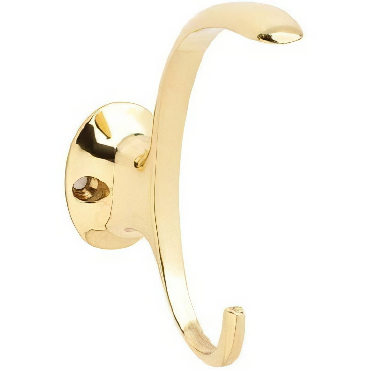 Ives 574A3 polished brass coat and hat hook