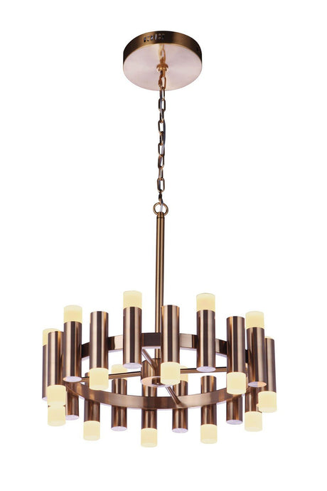 Craftmade 57520-SB-LED-LED Simple Lux 20 Light LED Chandelier Satin Brass