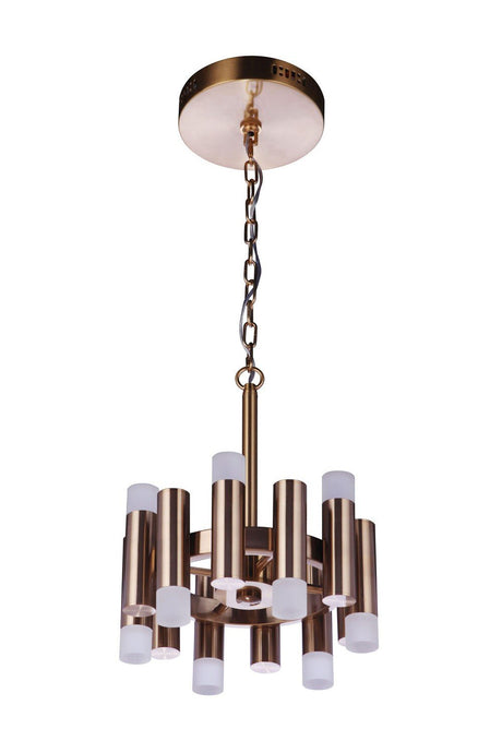 Craftmade 57552-SB-LED-LED Simple Lux 12 Light LED Convertible Semi Flush Satin Brass