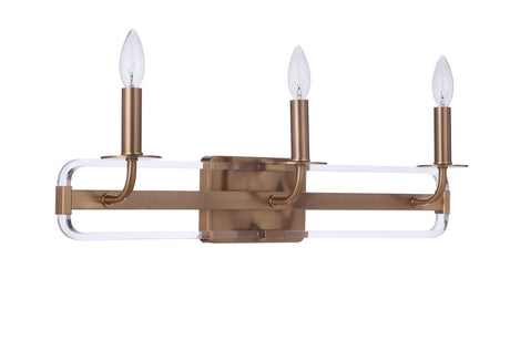 Craftmade 57703-SB Graclyn 3 Light Vanity in Satin Brass