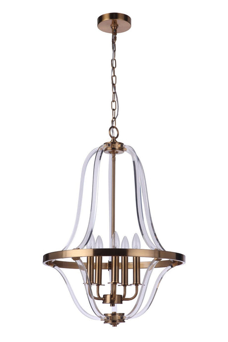 Craftmade 57735-SB Graclyn 5 Light Foyer in Satin Brass