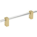 Jeffrey Alexander 578-128BG brushed gold cabinet drawer pull