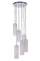 Craftmade 57996-CH Myos pendant in polished brass, additional view