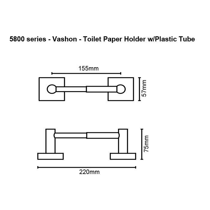 Orca Hardware 5852-SN satin nickel toilet paper holder