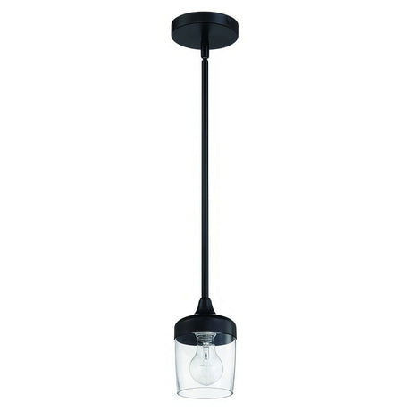 Craftmade 58191-FB flat black mini pendant