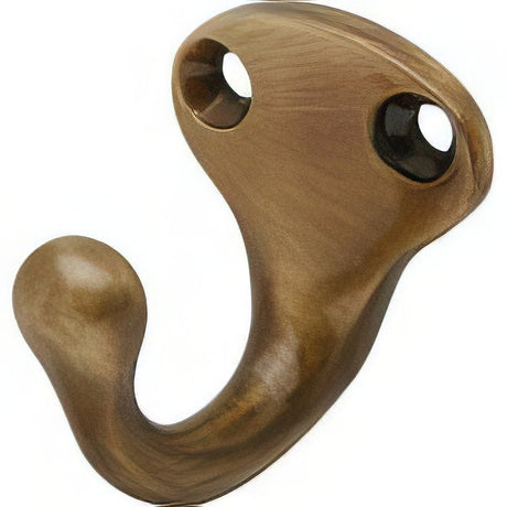 Ives 581A5 antique brass single wardrobe hook
