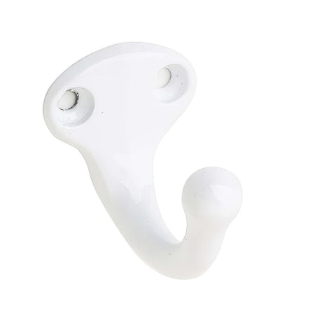 Ives 581AW white single wardrobe hook