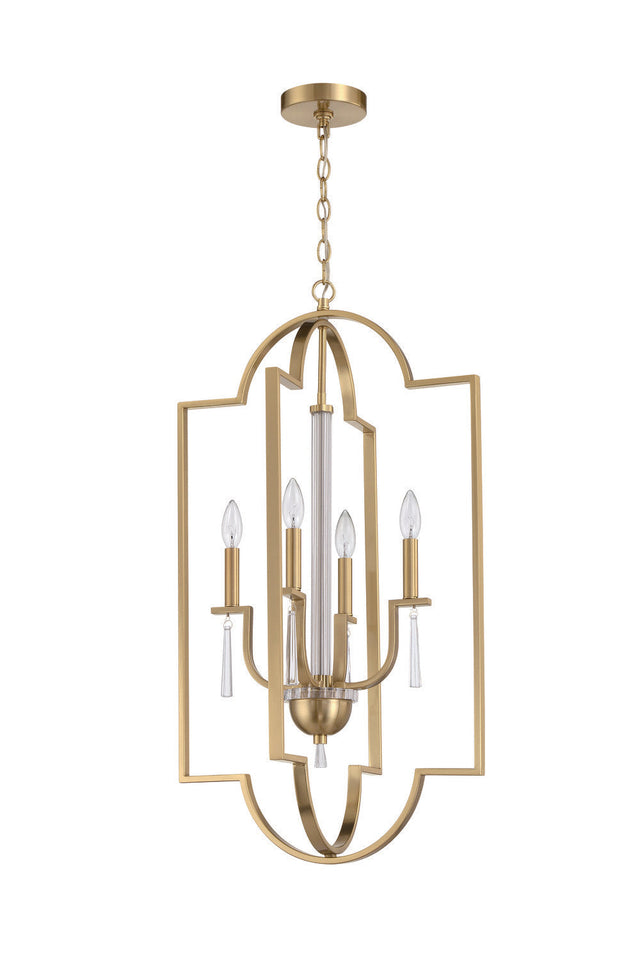 Craftmade 58234-SB satin brass foyer