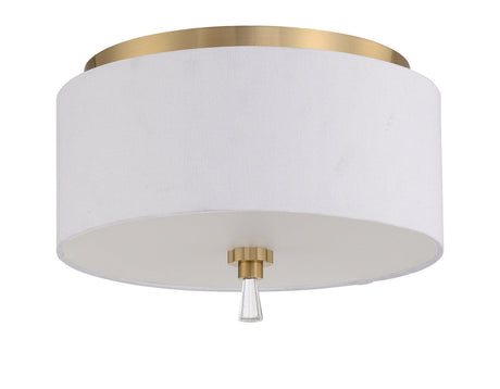 Craftmade 58282-SB satin brass flushmount