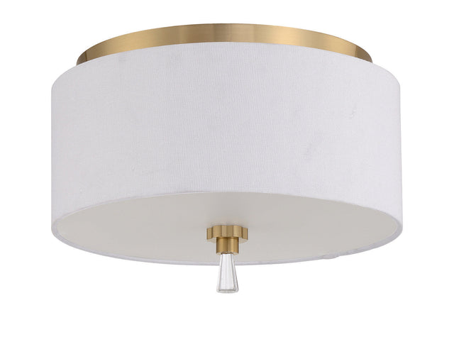 Craftmade 58282-SB satin brass flushmount