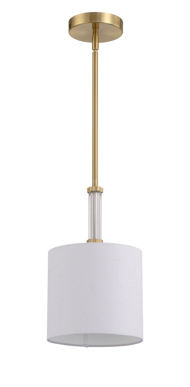 Craftmade 58291-SB satin brass mini pendant