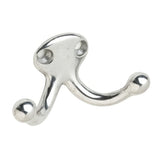 Ives 582A92 double wardrobe hook in satin stainless, additional view