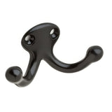 Ives 582ABLK black double wardrobe hook