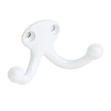 Ives 582AW white double wardrobe hook