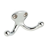 Ives 582B26 polished chrome double wardrobe hook