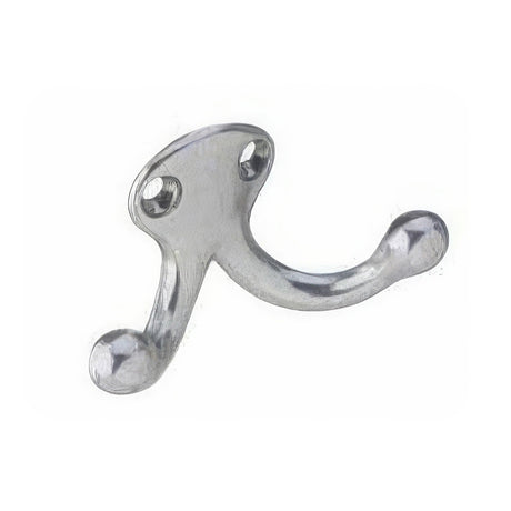 Ives 582B26D double wardrobe hook in satin nickel, additional view