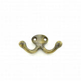 Ives 582B5 antique brass double wardrobe hook