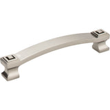 Jeffrey Alexander 585-128SN satin nickel cabinet drawer pull