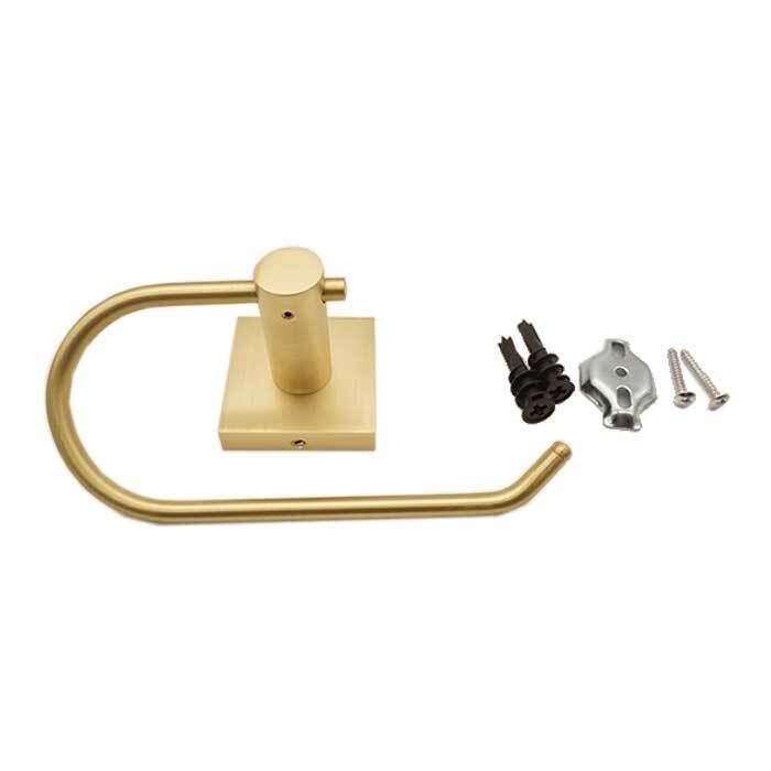 Orca Hardware 5856-SB satin brass toilet paper holder