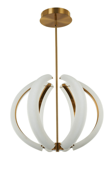 Craftmade 58890-SB-LED-LED Unwind Small LED Pendant Satin Brass