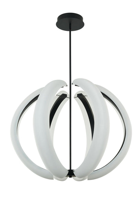 Craftmade 58891-FB-LED-LED Unwind Large LED Pendant Flat Black