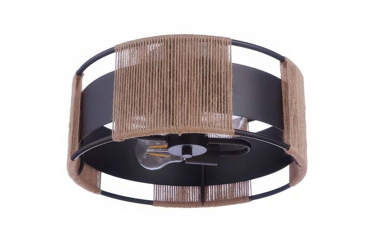 Craftmade 59052-FB flat black semi flush