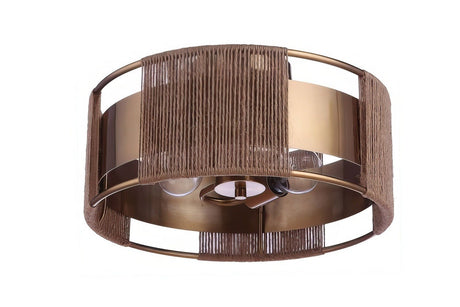 Craftmade 59052-SB satin brass semi flush