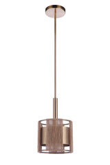 Craftmade 59091-SB satin brass mini pendant