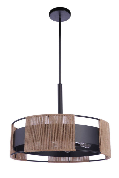 Craftmade 59096-FB flat black pendant