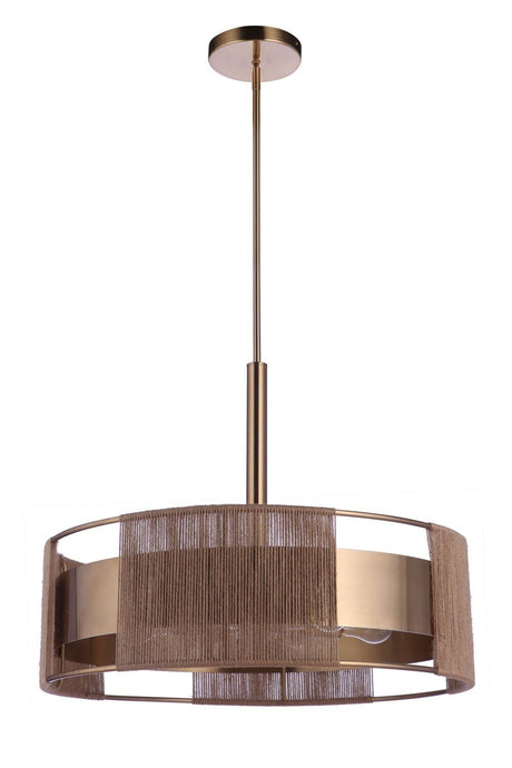 Craftmade 59096-SB satin brass pendant