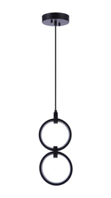 Craftmade 59392-FB-LED flat black pendant
