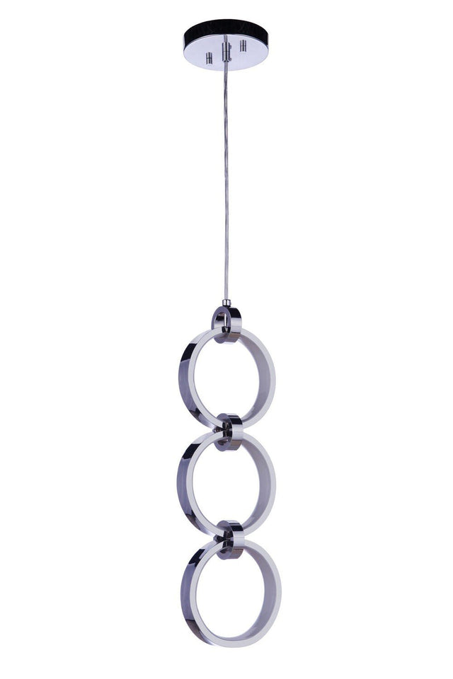 Craftmade 59393-CH-LED chrome pendant