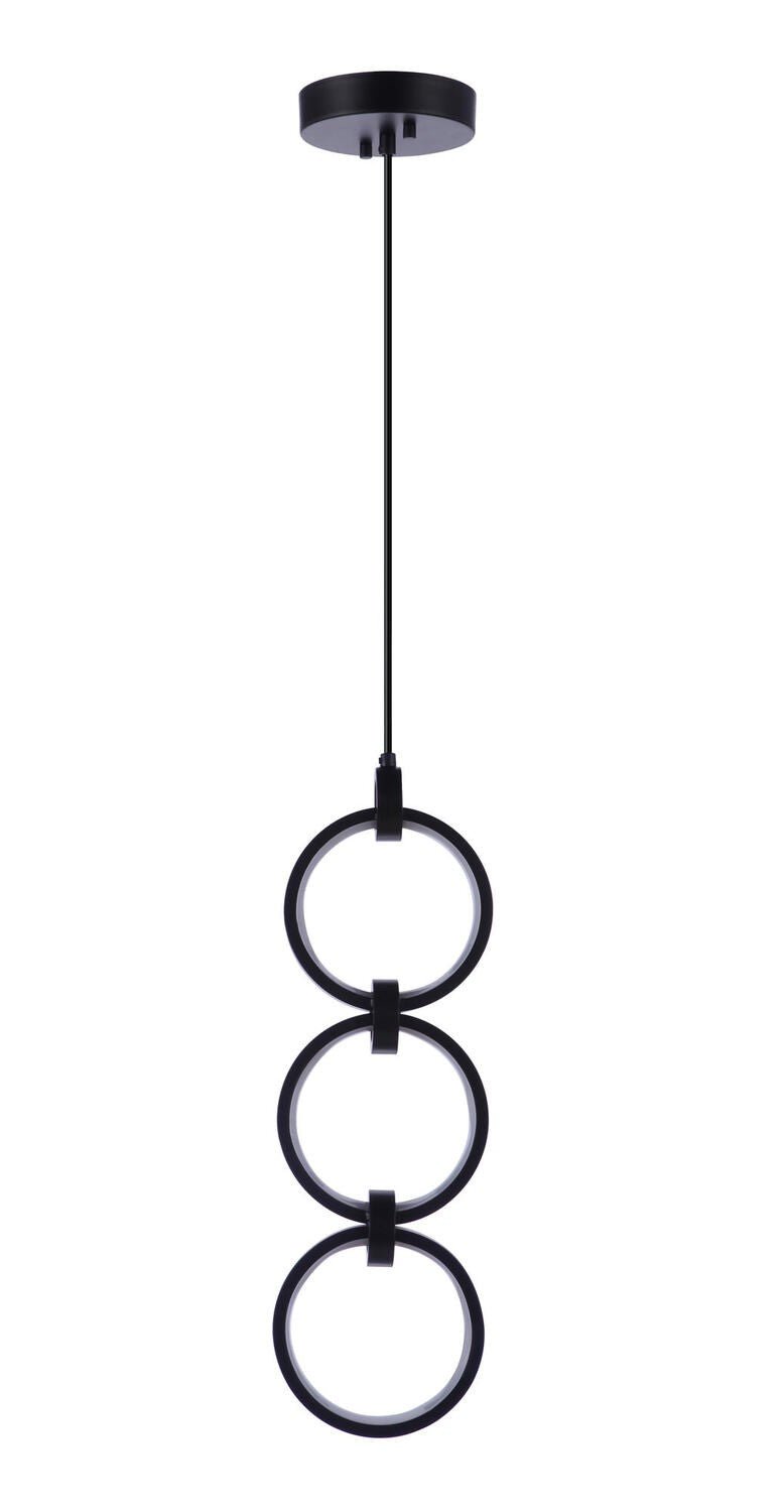 Craftmade 59393-FB-LED flat black pendant