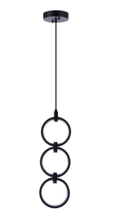 Craftmade 59393-FB-LED flat black pendant