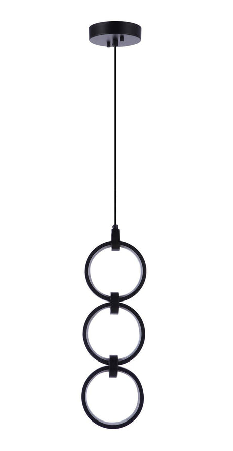 Craftmade 59393-FB-LED flat black pendant
