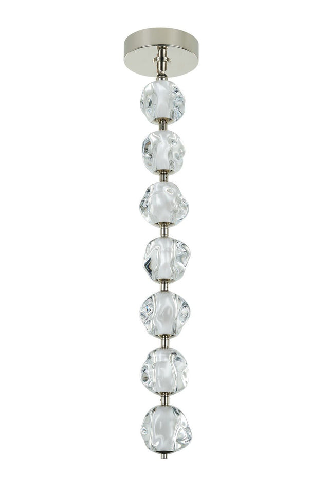 Craftmade 59491-PLN-LED Jackie pendant in polished brass, additional view