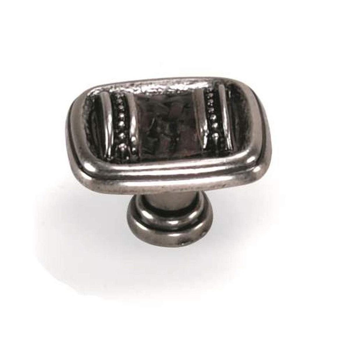 Laurey 59615 596 Sirocco 1-3/8" Cabinet Knob Silverado w/ Black Leather Wrap