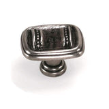 Laurey 59615 596 Sirocco 1-3/8" Cabinet Knob Silverado w/ Black Leather Wrap