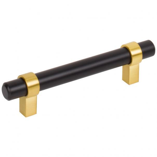 Jeffrey Alexander 596MBBG matte black / brushed gold cabinet drawer pull