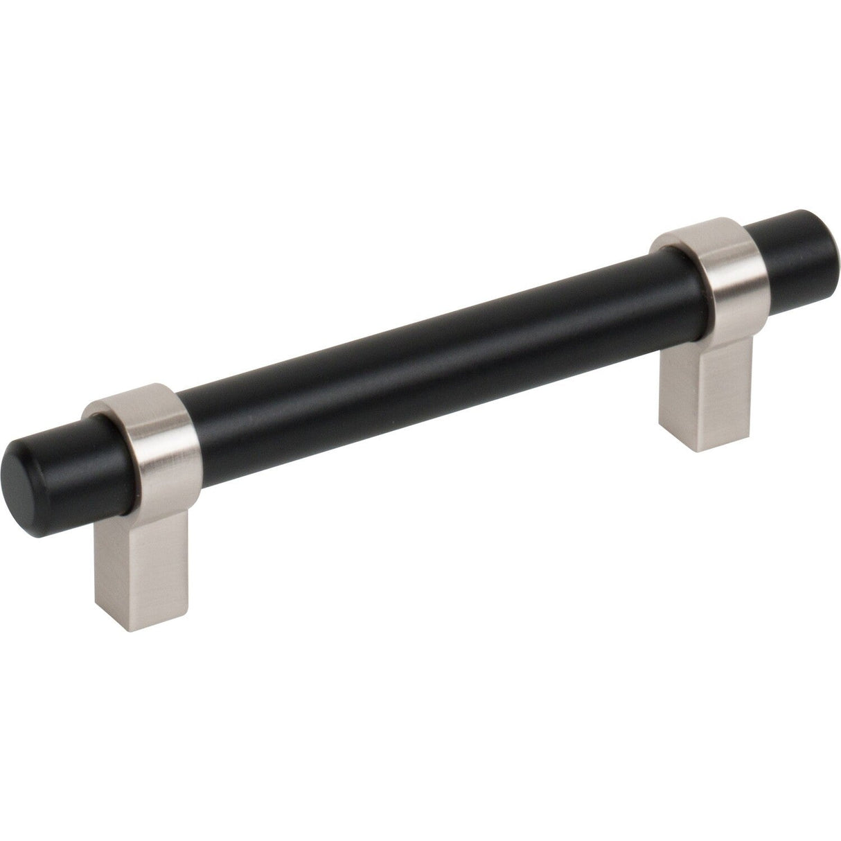 Jeffrey Alexander 596MBSN matte black w/satin nickel pulls