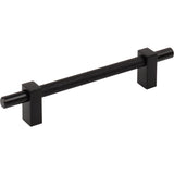 Jeffrey Alexander 598-128MB matte black cabinet drawer pull
