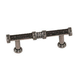 Laurey 59815 598 Sirocco 3" Cabinet Pull Silverado w/ Black Leather Wrap