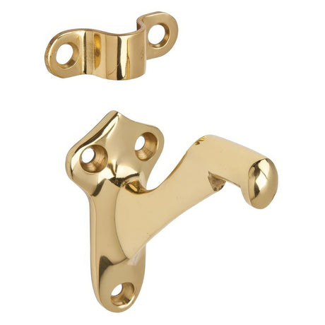 Ives 59B3 polished brass handrail bracket