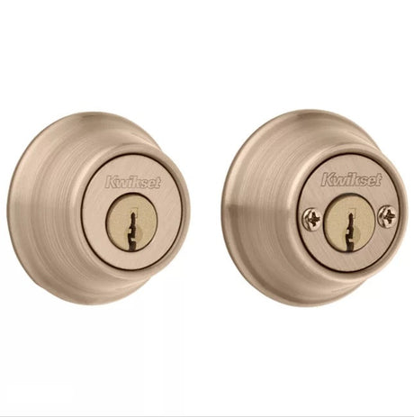 Kwikset 665 Double Cylinder Deadbolt in Venetian Bronze - 665-11PS.STRKP